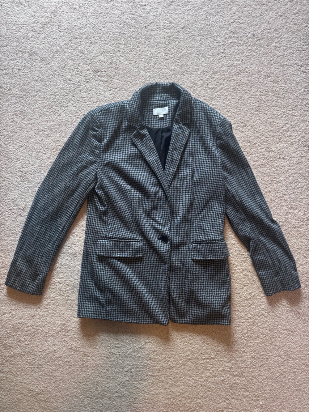 LOFT Houndstooth Boyfriend Blazer (10)
